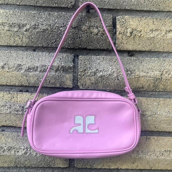 Courrèges Reedition leather shoulder bag